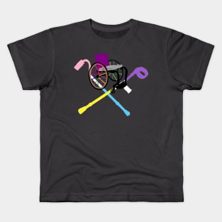 LGBT Queer Wheelchair and Cross Crutches Kids T-Shirt